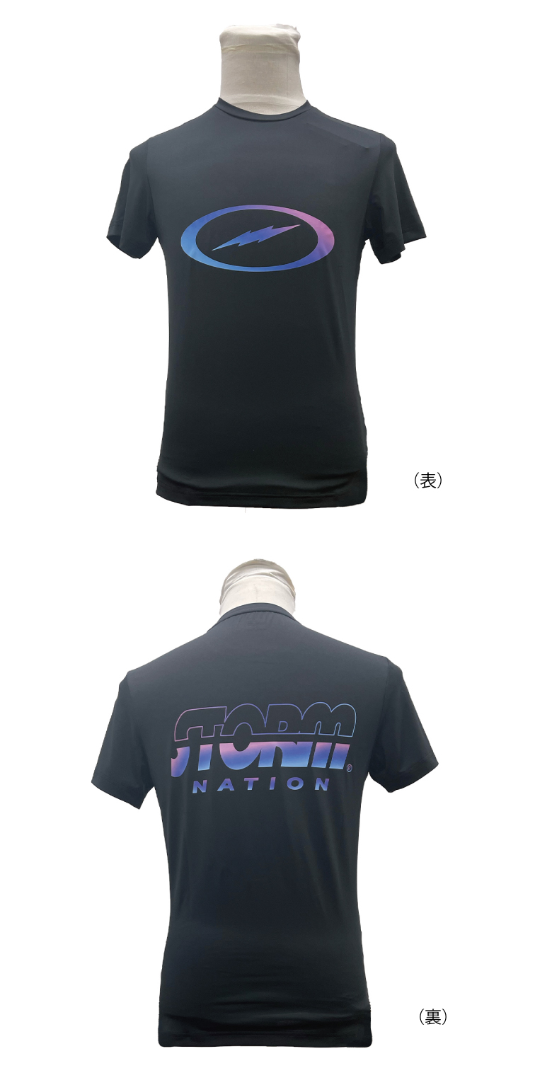 【ボウリングウェア ハイスポーツ HISPORTS】JTR-010 STORMネイション・Tシャツ(V)